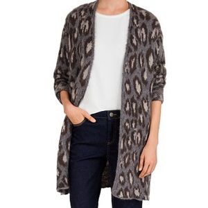 Gerard Darel Leopard Print Cardigan